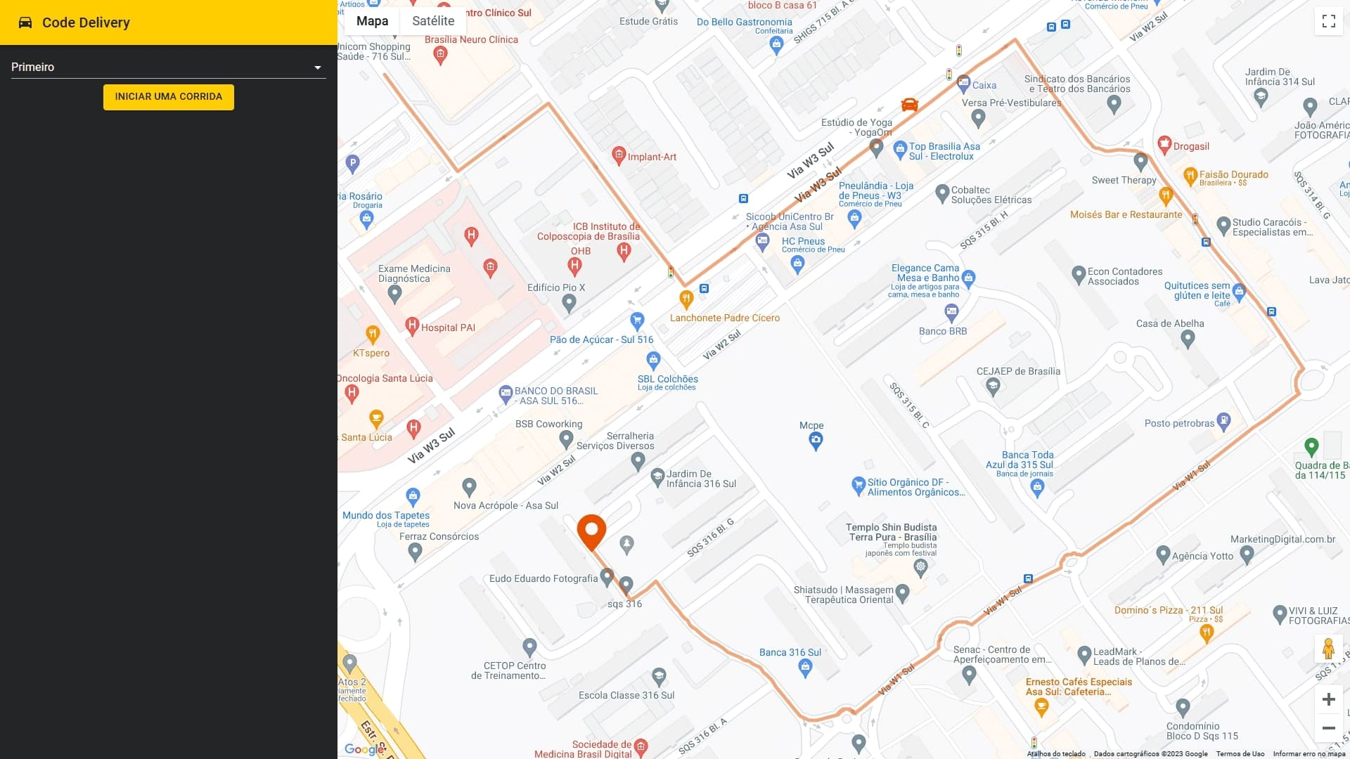 Codelivery: Real-time tracking